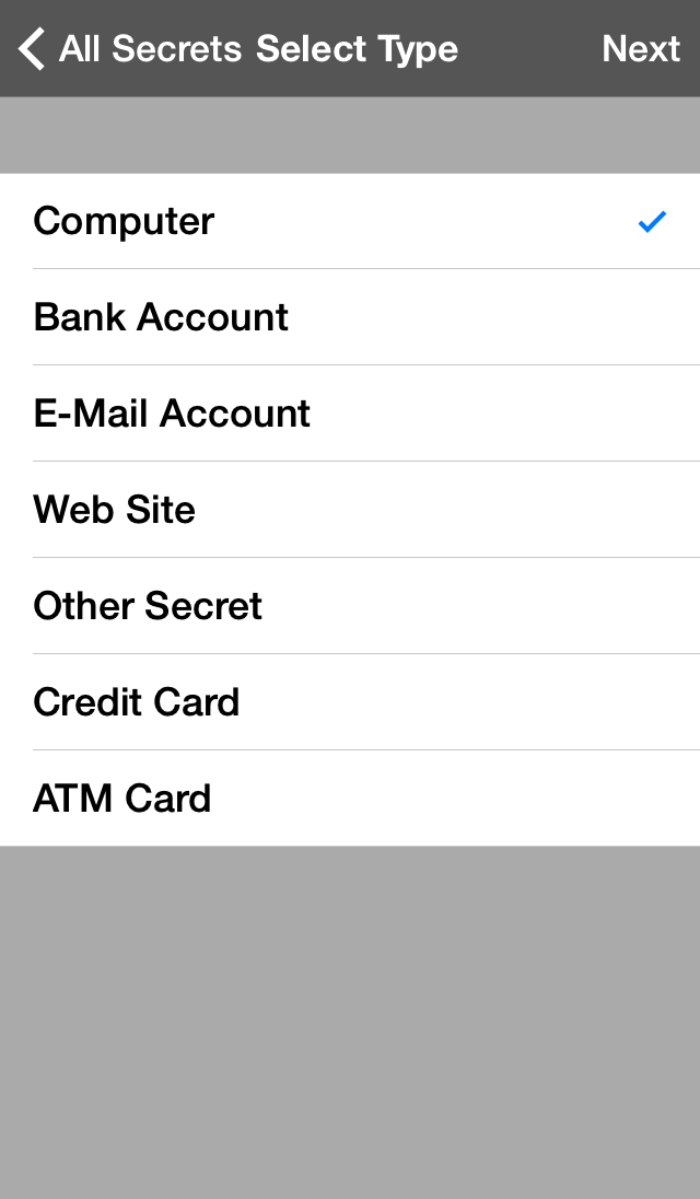 add secret screen for The Vault